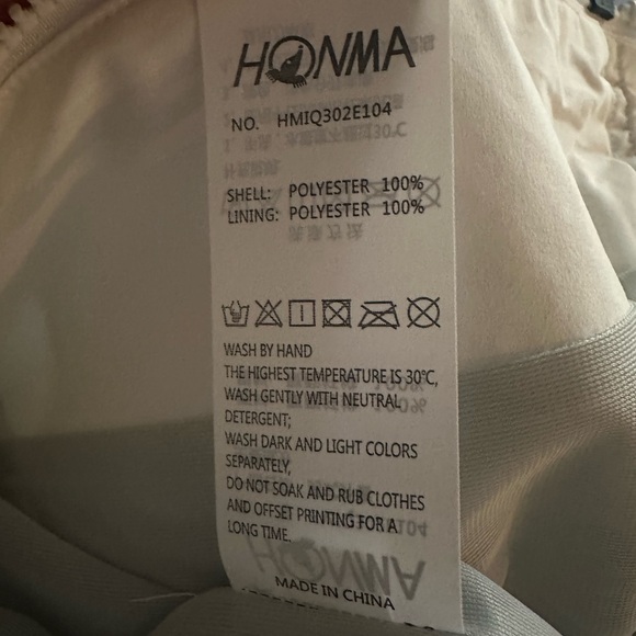 HONMA Japanese’s Men's White Hooded Golf Rain Jacket XL - Picture 4 of 6